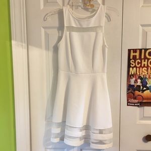 White cutout cocktail dress!